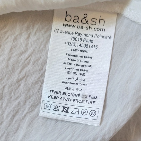 BA&SH white button up top - Picture 10 of 14